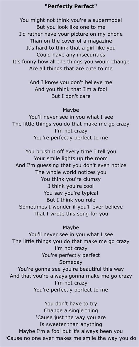 Simple Plan Perfectly Perfect lyrics