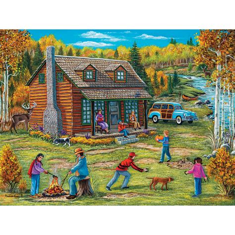 Springbok 1000 piece jigsaw puzzle palace in paris. Autumn At The Cabin 300 Large Piece Jigsaw Puzzle | Bits ...