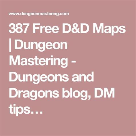 387 Free Dandd Maps Dungeon Mastering Dungeons And Dragons Blog Dm