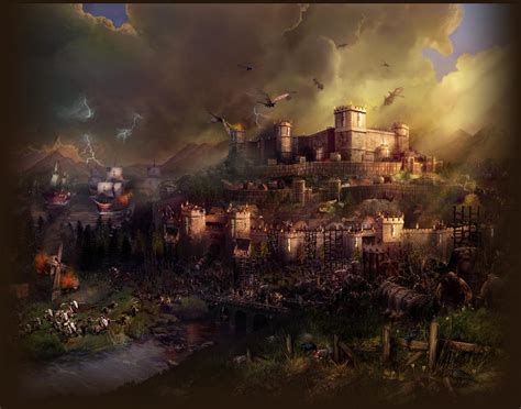 Black castle digital wallpaper, illustration of castle and houses, cityscape, dark fantasy, fantasy art, fantasy city, hd wallpaper. 77+ Fantasy Castle Wallpapers on WallpaperSafari