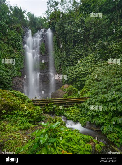Munduk Waterfall In Jungle Munduk Bali Indonesia Stock Photo Alamy