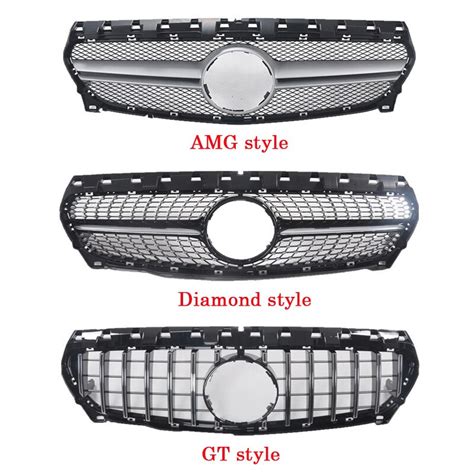 Middle Grille For Mercedes Benz Cla Class W117 W118 2013 2020 Front