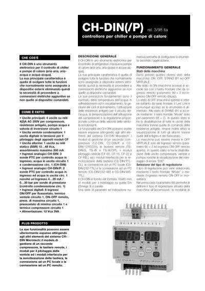 Manuale CH DIN Microtech Rhoss
