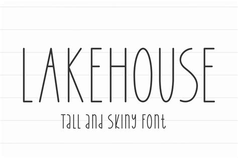 Lakehouse Tall And Skinny Font Free Display Fonts Fonts
