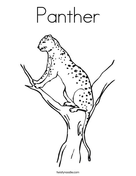 Civil war where his father, t'chaka was killed. Panther Coloring Page - Twisty Noodle