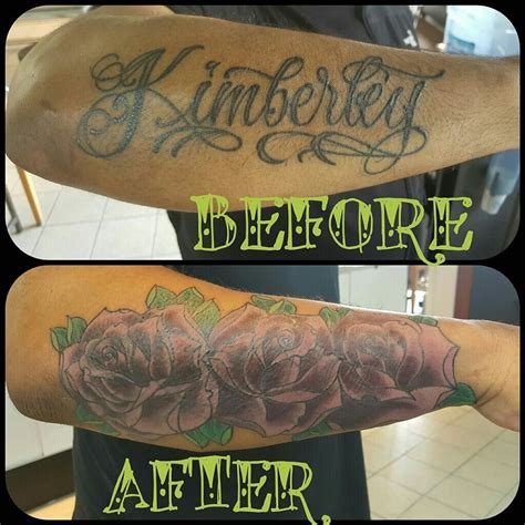 The dark area in this picture can cover some tattoos and it will look cool too. Our client got a fresh new start to his tattoo with these ...