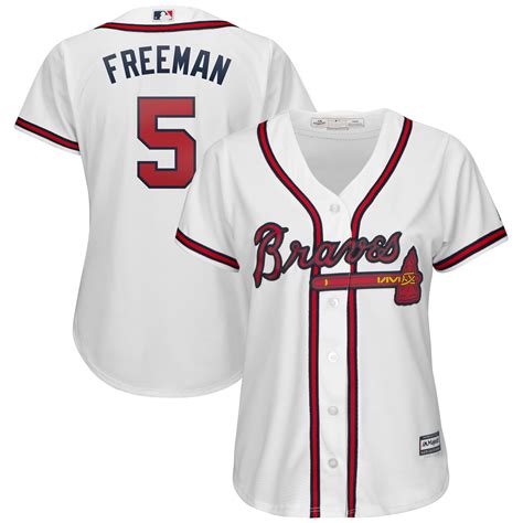 Freddie Freeman Atlanta Braves Majestic Womens 2019 Home Cool Base