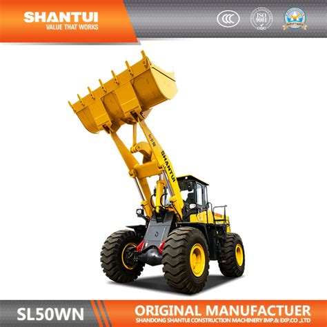 China Shantui Official Manufacturer 5tons Sl50wn Wheel Loader China
