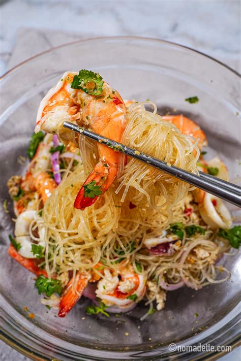 Yum Woon Sen Thai Glass Noodle Salad Nomadette