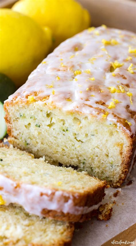 This lemon bread recipe is the perfect combination of lemon bread and blueberry muffins. Lemon Zucchini Bread - A Latte Food