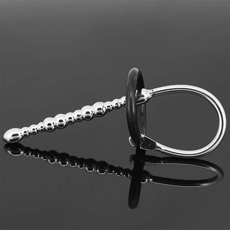 Stainless Steel Beades Urethral Sounds Dilator Cock Penis Plug Jewelry Wand Sounding Rod Sex