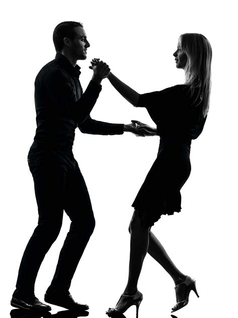 Silhouette Of Two People Dancing At Getdrawings Free Download