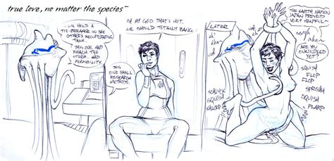 Rule 34 Alien Breasts Clothed Clothing Comic Commander Shepard Female
