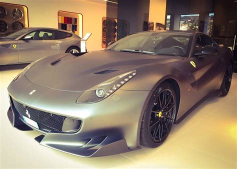 Blu tour de france ferrari color. Matte Grey Ferrari F12tdf from Cannes