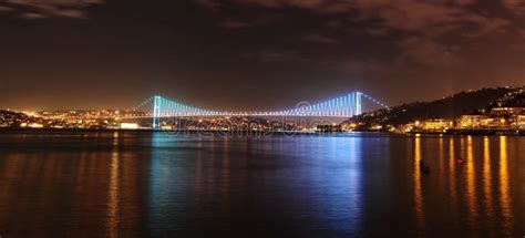 Istanbul Bosphorus Bridge At Night Stock Photo Image 34570406