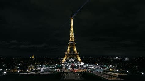 Eiffel Tower Paris Night City City Lights France 4k Hd Wallpaper