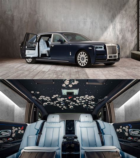 Rolls Royce Bespoke Collective Unveils Million Stitch Rose Phantom