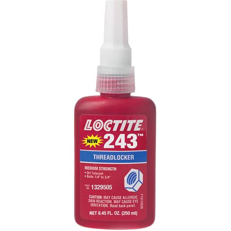 Loctite Threadlocker 243 Oil Tolerant Ac322 1329505 Shop