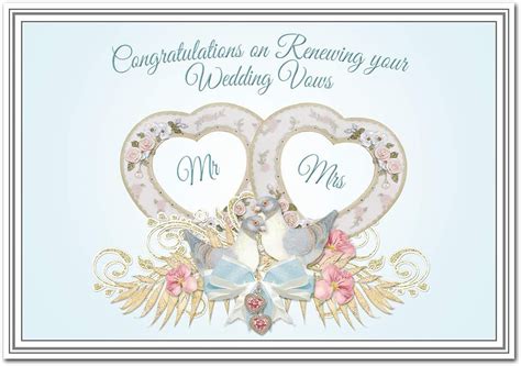 Wedding Vow Renewal Card Congratulations On Renewing Your Marriage