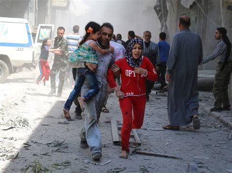 Syrian Civil War Aleppo Hit By Another Day Of Bombing As Temporary Truce Excludes Divided City