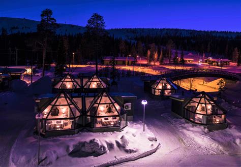 Santas Hotel Aurora Glass Igloos Discovering Finland