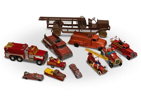 Assortment Of Metal Toy Fire Trucks The Mitosinka Collection Rm