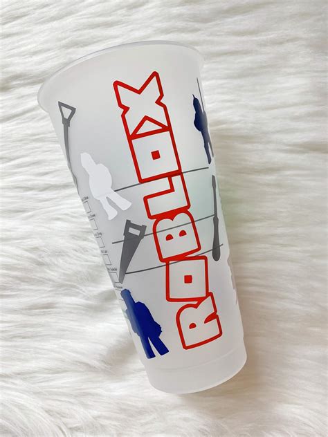Roblox Starbucks Reusable Cold Cup Tumbler Etsy