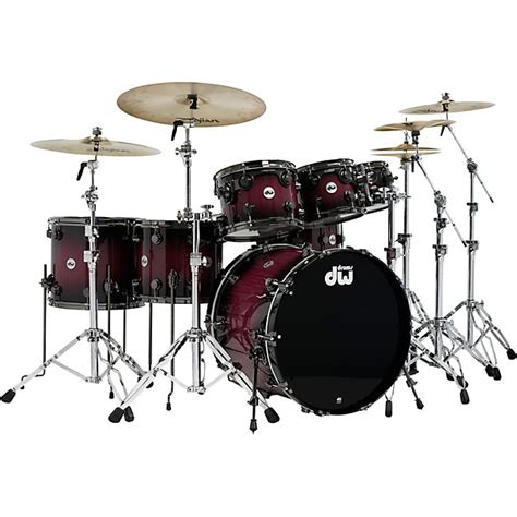Dw Collectors Series Purpleheart 7 Piece Lacquer Specialty Shell Pack