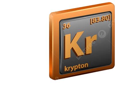 Krypton Element Recognizing Chemical Symbol Atomic Number And Atomic