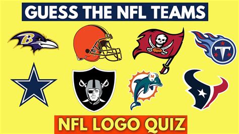 Guess The Nfl Team Logo Quiz Guess The Nfl Team Logo Challenge