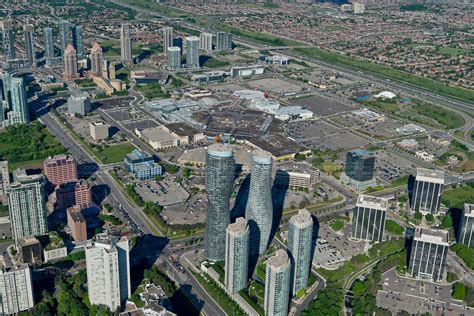 Aerial Photo Downtown Mississauga Ontario