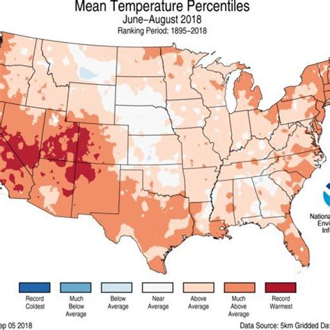 Map Of The United States With Average Temperatures