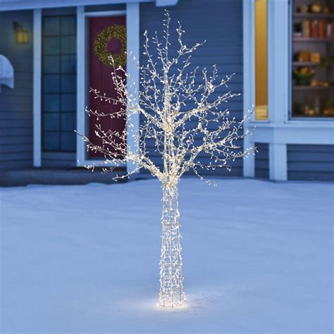 Indooroutdoor Christmas 7ft 213m Led Fully Lit Twinkling Birch Twig