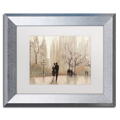 Shop Julia Purinton An Evening Out Neutral White Matte Silver Framed