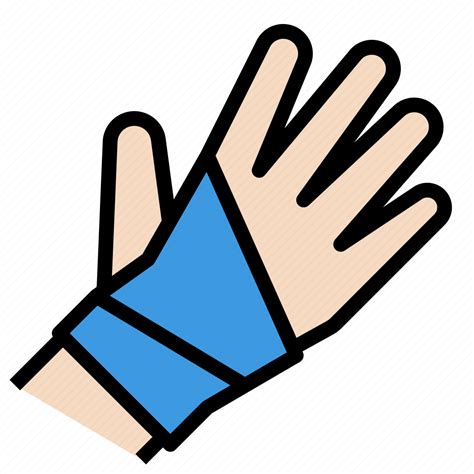 Bandage Broken Hand Injury Sport Support Wrist Icon Download On