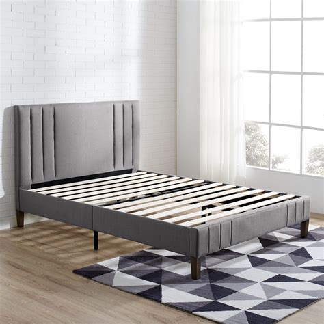 Modern Essentials Barclay Channel Tufted Upholstered Platform Bed Frame