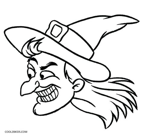 Witch Hat Coloring Page At Free Printable Colorings