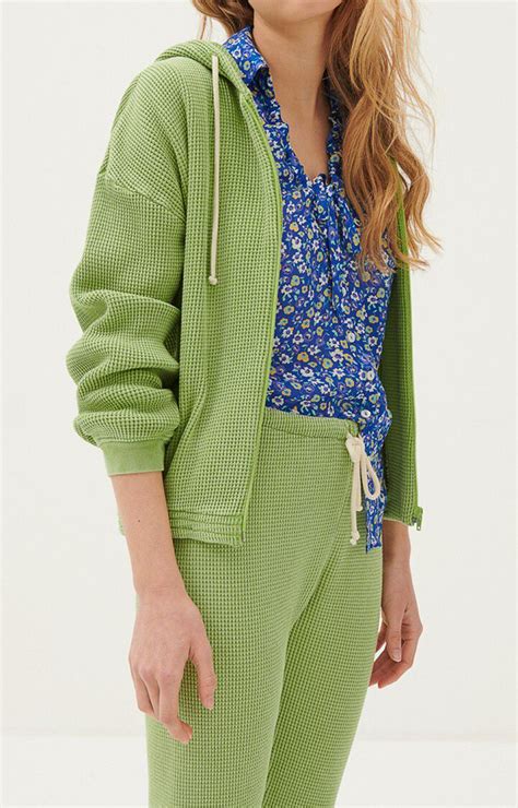 Womens Sweatshirt Bowilove Vintage Granny Green E21 American Vintage