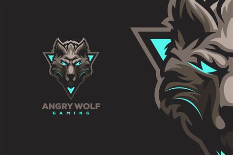 Angry Wolf Gaming Logo Branding And Logo Templates ~ Creative Market