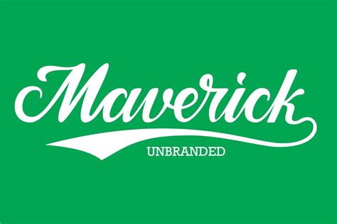 Maverick Unbranded Script Lettering Design Jake Rainis