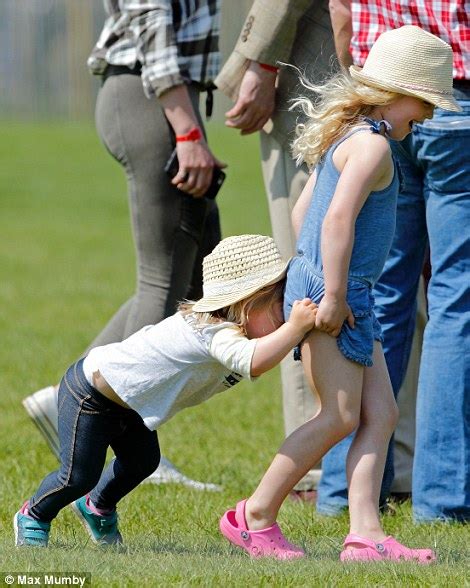 Zara Tindalls Daughter Mia Shares Laughs With Prince Harry Daily Mail Online