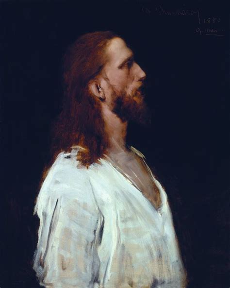 Munkácsy Mihály (1844-1900) - Krisztus alakja, a Krisztus Pilátus előtt ...