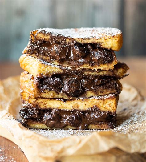 Chocolate And Cherry French Toast Sandwiches Something About Sandwiches