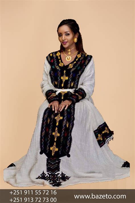 Axum Beautiful Ethiopian Traditional Cloth Bazeto Ethiopian Clothing Ethiopian Dress