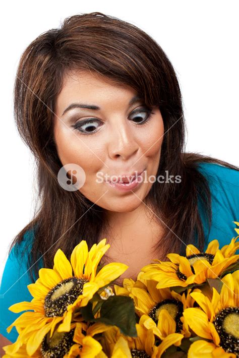 This Young Hispanic Woman Looks Totally And Completely Surprised By