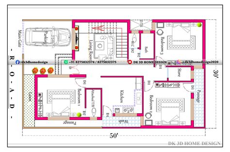 30x50 House Plans For Your Dream House Dk3dhomedesign