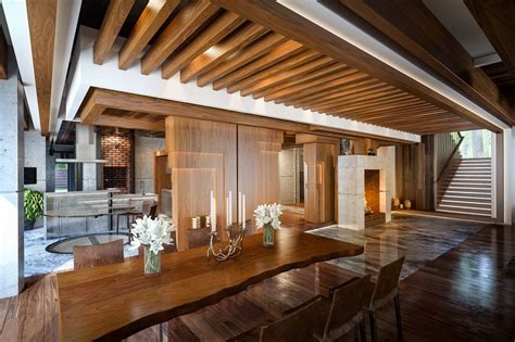 Save $100 off every $1000: Eco-house in pine forest - living room on Behance
