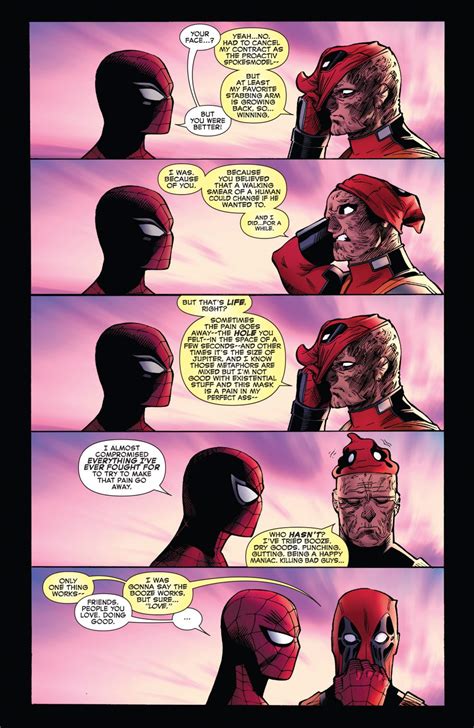 Spider Man And Deadpool Hugging Comicnewbies