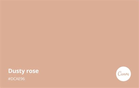 Dusty Rose Meaning Combinations And Hex Code Canva Colors Rose