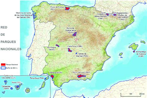 Traición Oblicuo Molde Parques Nacionales De España Mapa Puno Popa